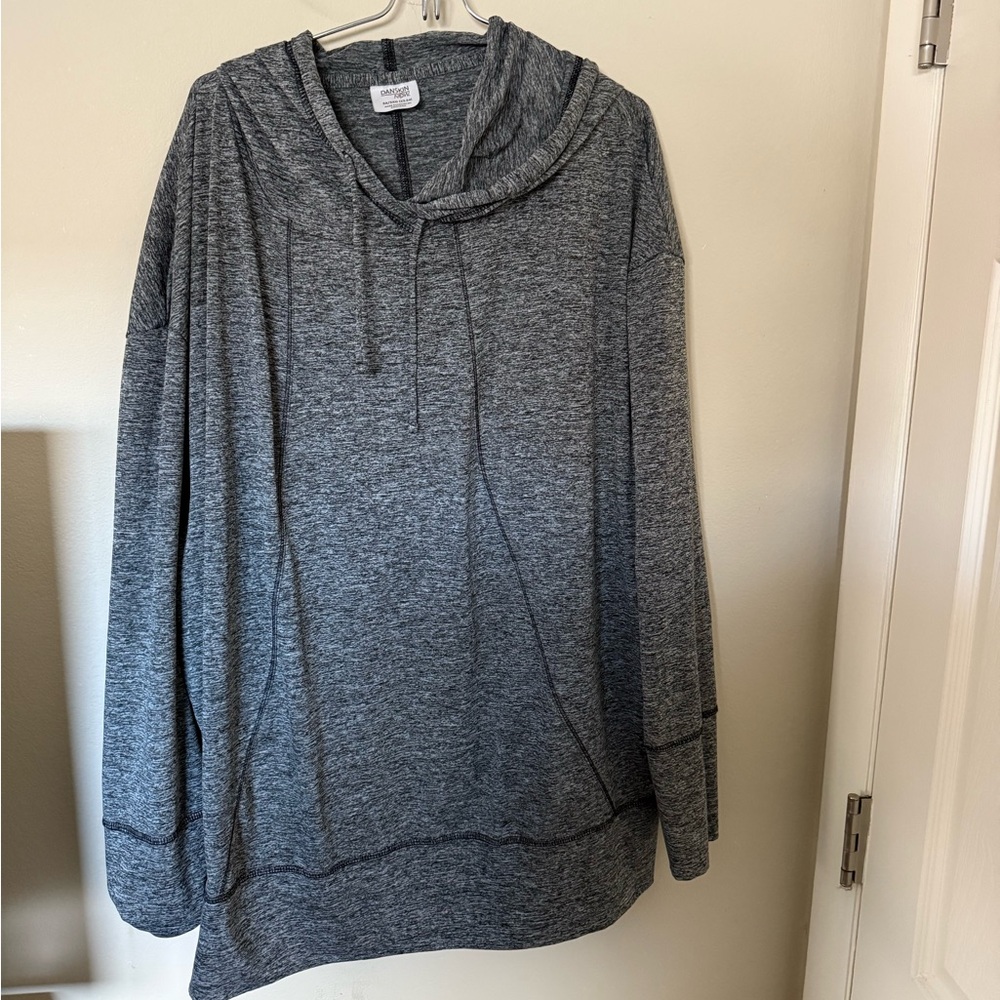 Danskin Charcoal Knit Hoodie